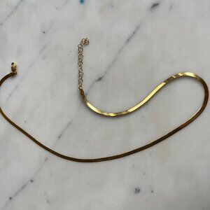 Kinn Carter Herringbone Chain Necklace - 16-18"